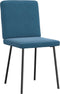 vidaXL - Eetkamerstoelen - 2 - st - fluweel - blauw