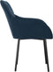 vidaXL - Eetkamerstoelen - 2 - st - fluweel - blauw
