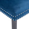 vidaXL - Eetkamerstoelen - 2 - st - fluweel - blauw