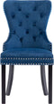 vidaXL - Eetkamerstoelen - 2 - st - fluweel - blauw
