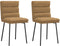 vidaXL - Eetkamerstoelen - 2 - st - fluweel - bruin