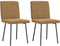 vidaXL - Eetkamerstoelen - 2 - st - fluweel - bruin
