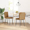 vidaXL - Eetkamerstoelen - 2 - st - fluweel - bruin