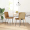 vidaXL - Eetkamerstoelen - 2 - st - fluweel - bruin