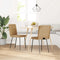 vidaXL - Eetkamerstoelen - 2 - st - fluweel - bruin