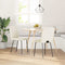 vidaXL - Eetkamerstoelen - 2 - st - fluweel - crèmekleurig