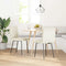 vidaXL - Eetkamerstoelen - 2 - st - fluweel - crèmekleurig