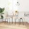 vidaXL - Eetkamerstoelen - 2 - st - fluweel - crèmekleurig