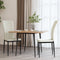 vidaXL - Eetkamerstoelen - 2 - st - fluweel - crèmekleurig
