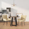 vidaXL - Eetkamerstoelen - 2 - st - fluweel - crèmekleurig