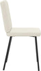 vidaXL - Eetkamerstoelen - 2 - st - fluweel - crèmekleurig