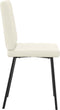 vidaXL - Eetkamerstoelen - 2 - st - fluweel - crèmekleurig