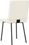 vidaXL - Eetkamerstoelen - 2 - st - fluweel - crèmekleurig