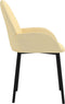 vidaXL - Eetkamerstoelen - 2 - st - fluweel - crèmekleurig