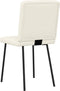 vidaXL - Eetkamerstoelen - 2 - st - fluweel - crèmekleurig