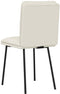 vidaXL - Eetkamerstoelen - 2 - st - fluweel - crèmekleurig