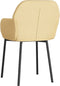 vidaXL - Eetkamerstoelen - 2 - st - fluweel - crèmekleurig