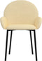 vidaXL - Eetkamerstoelen - 2 - st - fluweel - crèmekleurig