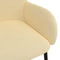 vidaXL - Eetkamerstoelen - 2 - st - fluweel - crèmekleurig