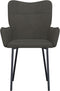 vidaXL - Eetkamerstoelen - 2 - st - fluweel - donkergrijs