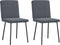 vidaXL - Eetkamerstoelen - 2 - st - fluweel - donkergrijs