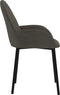 vidaXL - Eetkamerstoelen - 2 - st - fluweel - donkergrijs