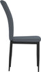 vidaXL - Eetkamerstoelen - 2 - st - fluweel - donkergrijs