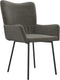 vidaXL - Eetkamerstoelen - 2 - st - fluweel - donkergrijs