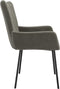 vidaXL - Eetkamerstoelen - 2 - st - fluweel - donkergrijs