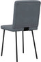 vidaXL - Eetkamerstoelen - 2 - st - fluweel - donkergrijs