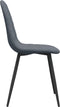 vidaXL - Eetkamerstoelen - 2 - st - fluweel - donkergrijs
