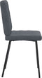 vidaXL - Eetkamerstoelen - 2 - st - fluweel - donkergrijs