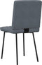 vidaXL - Eetkamerstoelen - 2 - st - fluweel - donkergrijs