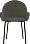 vidaXL - Eetkamerstoelen - 2 - st - fluweel - donkergrijs