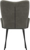 vidaXL - Eetkamerstoelen - 2 - st - fluweel - donkergrijs