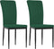 vidaXL - Eetkamerstoelen - 2 - st - fluweel - donkergroen