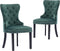 vidaXL - Eetkamerstoelen - 2 - st - fluweel - donkergroen