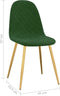 vidaXL - Eetkamerstoelen - 2 - st - fluweel - donkergroen