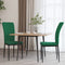 vidaXL - Eetkamerstoelen - 2 - st - fluweel - donkergroen