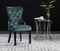 vidaXL - Eetkamerstoelen - 2 - st - fluweel - donkergroen