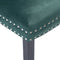 vidaXL - Eetkamerstoelen - 2 - st - fluweel - donkergroen
