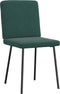 vidaXL - Eetkamerstoelen - 2 - st - fluweel - donkergroen