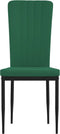 vidaXL - Eetkamerstoelen - 2 - st - fluweel - donkergroen