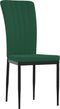 vidaXL - Eetkamerstoelen - 2 - st - fluweel - donkergroen