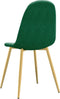 vidaXL - Eetkamerstoelen - 2 - st - fluweel - donkergroen