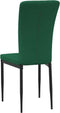vidaXL - Eetkamerstoelen - 2 - st - fluweel - donkergroen