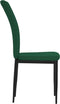 vidaXL - Eetkamerstoelen - 2 - st - fluweel - donkergroen
