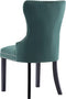 vidaXL - Eetkamerstoelen - 2 - st - fluweel - donkergroen