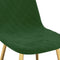 vidaXL - Eetkamerstoelen - 2 - st - fluweel - donkergroen