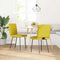 vidaXL - Eetkamerstoelen - 2 - st - fluweel - geel